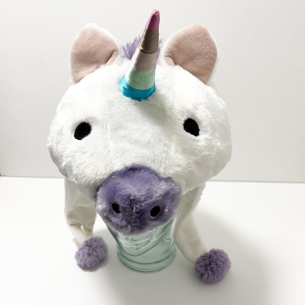 Unicorn Plush Hat One Size Fits Most Halloween Whimsical Magical Pretend Play